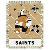 New Orleans Saints NFL Triple Woven Jacquard Throw (Baby Series) (36x46")