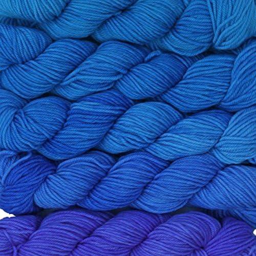 Wonderland Yarns Cheshire Cat Color Morph Skein Pack (Cheshire Cat (Fingering), With What Porpoise?)