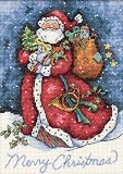 Dimensions Counted Cross Stitch, Merry Christmas Santa