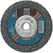 PFERD Polifan PSF Abrasive Flap Disc, Large Radius, Radial Shape, Threaded Hole, Phenolic Resin Backing, Zirconia Alumina, 5" Dia., 40 Grit (Pack of 1)