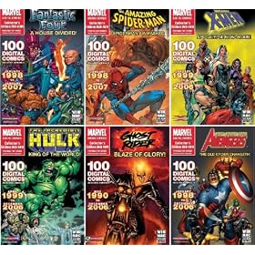 Collectors' Marvel Comics 6 Pack Super Bundle - Spider-Man, Avengers, X-Men, Hulk, Fantastic Four & Ghost Rider - Over 600 Digital Comic Books on DVD-ROM in Acrobat PDF Format (Mac & Windows)