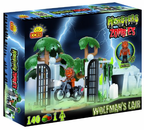 Cobi Blocks Wolfman's Lair Monsters vs. Zombies Toy, 140-Piece-image