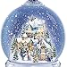 Thomas Kinkade Snowglobe With Crystal Base, Lights, Music: Home For The Holidays by The Bradford Exchange