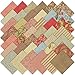 Moda Autumn Lily Charm Pack, Set of 42 5x5-inch (12.7x12.7cm) Precut Cotton Fabric Squares