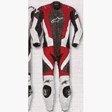ALPINESTARS RC-1 2PC LEATHER SUIT RED/BLACK/WHITE 60 316-507-30-60