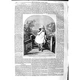 1859 の悪賢いブーツの女の子の田舎 Weigall の印刷物
