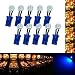 PA LED 10PCS #555 T10 1SMD Fold LED Wedge Pinball Machine Light Side View Bulb 6.3V (Blue)