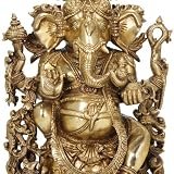 Intricate Brass Ganesh Statue