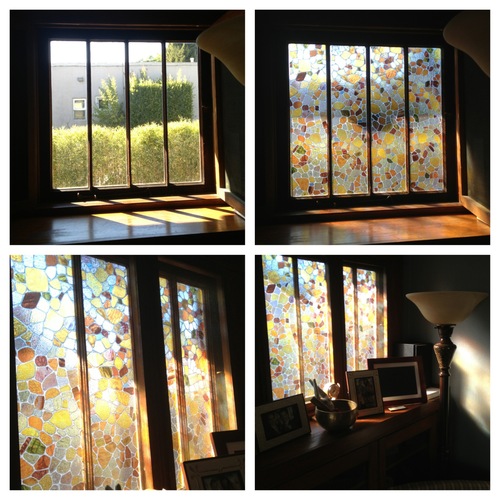 First Stained Glass Window Film 24by36Inches Home