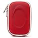 Protective Slim Eva Carrying Hard shell Case (Red Nylon) For Olympus Stylus TG 3 TG 4 TG 850 TG 860 TG 630 iHS VG 165 VG 180 VR 370 XZ 10 and Determination Hand Strap