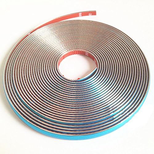 14metres/lot Chrome Styling Moulding Trim Strip Car Auto Decoration Sticker 6MM 8MM 10MM 12MM 15MM 18MM 20MM 25MM 30MM (8mm)