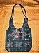 Boho Banjara Gypsy India Blue Black Sari Handbag Purse Totes
