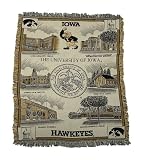 University of Iowa Hawkeyes NCAA Afghan Throw Blanket