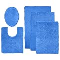 Contemporary Home Bath Rugs - Benny Blue