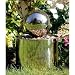 Brunnen aus Edelstahl mit Kugel, Gartenbrunnen