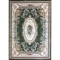Traditional Area Rug 9 Ft. 2 In. X 12 Ft. 6 In. Green Bellagio 451