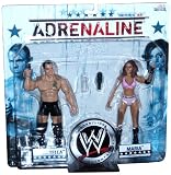 World Wrestling Entertainment WWE Series 32 Adrenaline 2 Pack 7 Inch Tall Wrestler Action Figure - Santino Marella and Maria Kanellis (WWE Diva) with Microphone