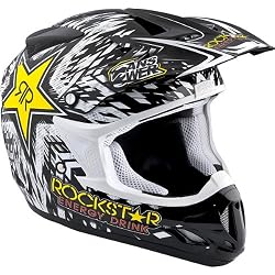Answer Racing Rockstar Youth Boys A12 Nova Motocross Motorcycle Helmet - Black