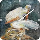 IMAGE OF Square Clock Pelicans (by DENY Designs)