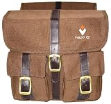 Hago-G 11202160 - Sacoche arrière vélo à pont - Marron - 2 x 12 litres