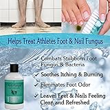 Antifungal Soap with Tea Tree Oil , Helps Treat Athletes Foot , Ringworm , Nail Fungus & Jock Itch 9oz