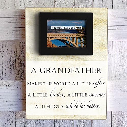 Personalized Picture Frame 14" X 19" A Grandfather Makes The World A Little Softer.