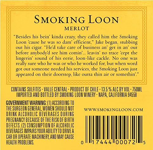 2013 Smoking Loon Merlot 750 mL Wine