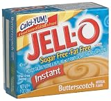 Jell-O Sugar-Free Instant Pudding & Pie Filling, Butterscotch, 1-Ounce Boxes (Pack of 24)
