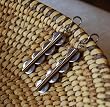 Sterling Silver Earrings with Gold Plate Accent