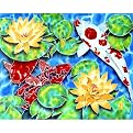 Koi Pond Canvas Wall Art - 30x24"