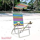 Deluxe 4 position Aluminum Beach Chair w/ Canopy