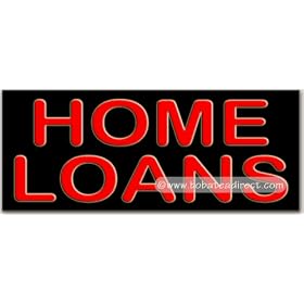 Home Loans Neon Sign