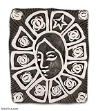 Brooch pendant, 'Lady of Guadalupe Star' 1 W 1.2 L