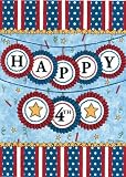Happy Fourth Garden Flag