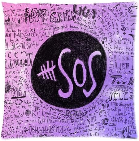 Generic Personalized Australia Band 5 Seconds of Summer 5SOS Graffiti Style for Zippered Throw Pillow Cushion 18x18 inches (one side)