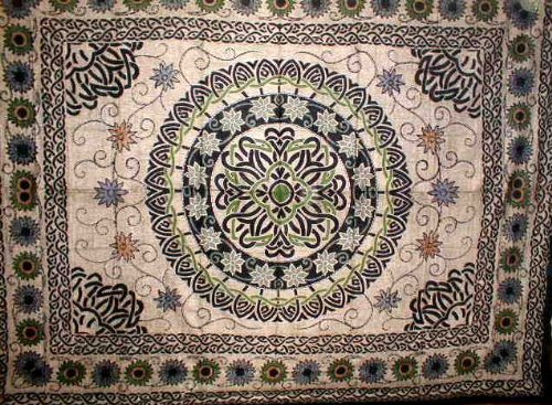 Sunflower Tapestry-Celtic-Bedspread-Throw-Coverlet