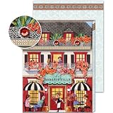 Chez Bougainville Cafe Mini Notepad Magnetic Closure