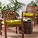 Greendale Home Fashions Indoor/Outdoor Chair Cushions, Kiwi Green, 20-Inch, Set of 2