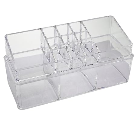 KurtzyTM pr&eacute;sentoir &agrave; maquillage en plastique transparent bijoux table rangement