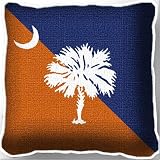 Clemson Univ Palmetto Moon Orange/Navy Pillow - 17 x 17 Pillow - Clemson Tigers
