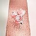 TRLYC 12'' x 108'' Royal Sequin Table Runner, Rose Gold