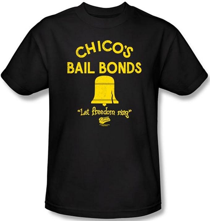 Amazon.com: Bad News Bears - Chico's Bail Bonds Men's T-Shirt ...