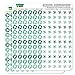 Airplane Flying Travel Dots Planner Calendar Scrapbooking Crafting Stickers - Teal - Clear