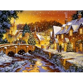 Ravensburger Snowy Day 1000 Piece Christmas Puzzle: Toys &amp; Games