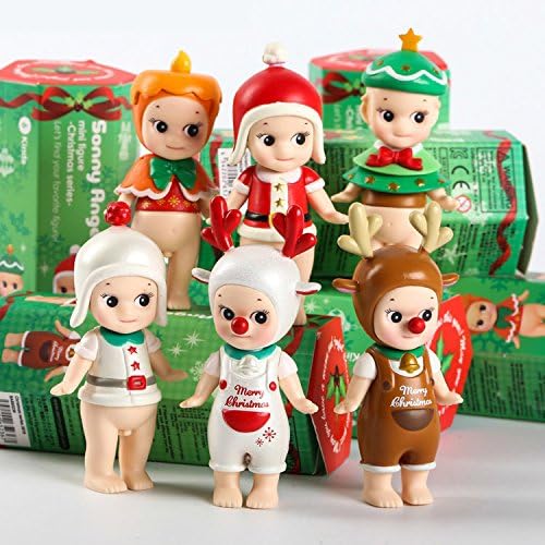 6Pcs/Set Mini Christmas Series Dolls PVC Action Figure Collectible Model Toy 8cm