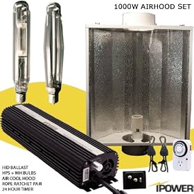 New 1000 Watt HPS + MH Digital Grow Light System W/ Air Cooled Bue 1000W Sun Lamp Plant Growing Light