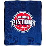 Detroit Pistons NBA Micro Raschel Blanket (50"x60")