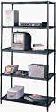 Focus Products Group 21856 Black 5 Tier Shelf Rack