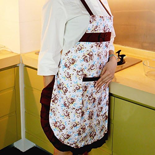 3-Pack Kitchen Fashion Apron for Women and Girls with Pockets