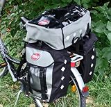 Produkt-Bild: IDEALE HITEC Dreifachtasche&nbsp;Packtasche Gep&auml;cktragertasche Hecktasche wasserdicht schwarz/silber